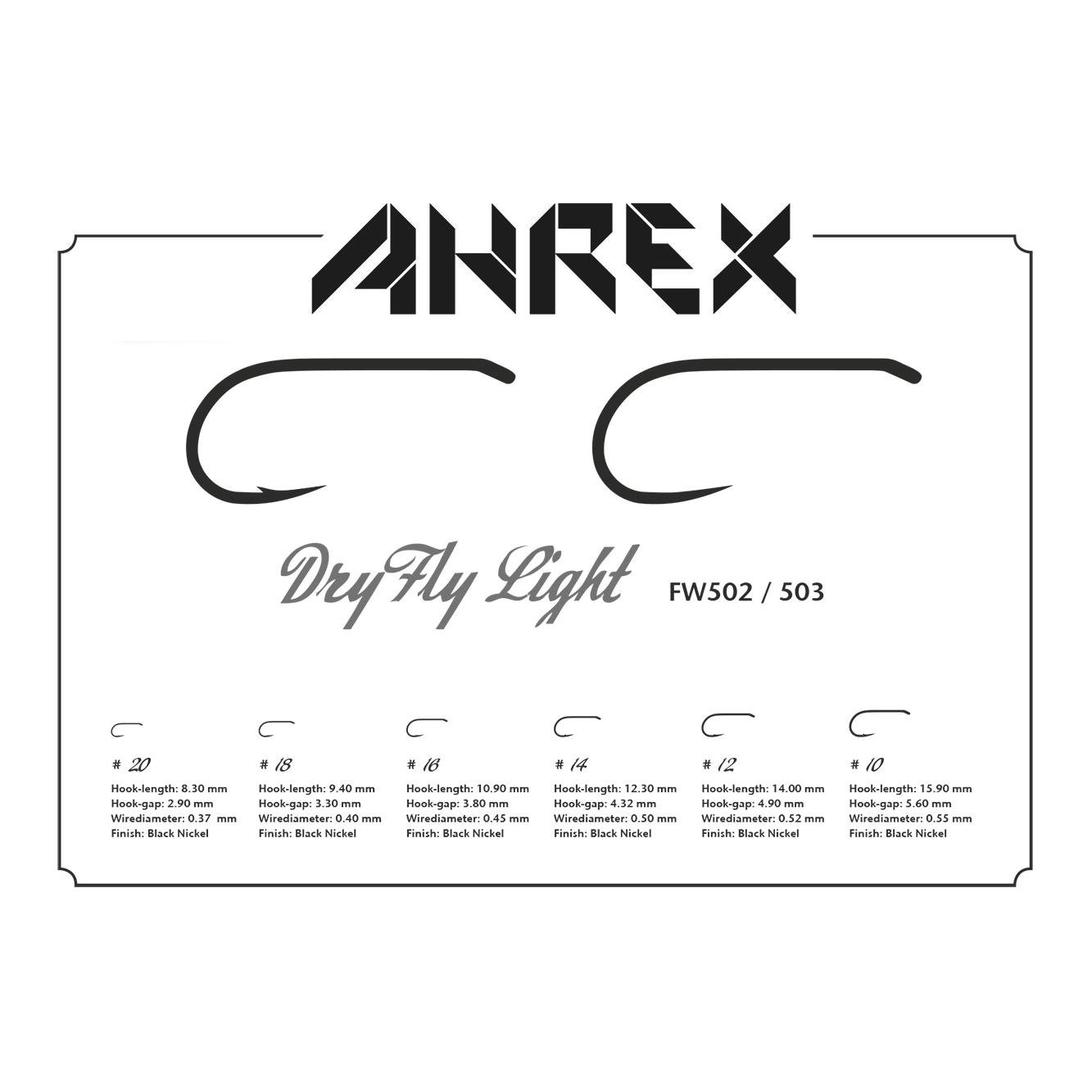 FW503 - Dry Fly Light - Fliegenhaken