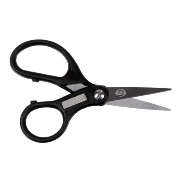 Anglerschere mir Mikroverzahnung und Hakenschärfer