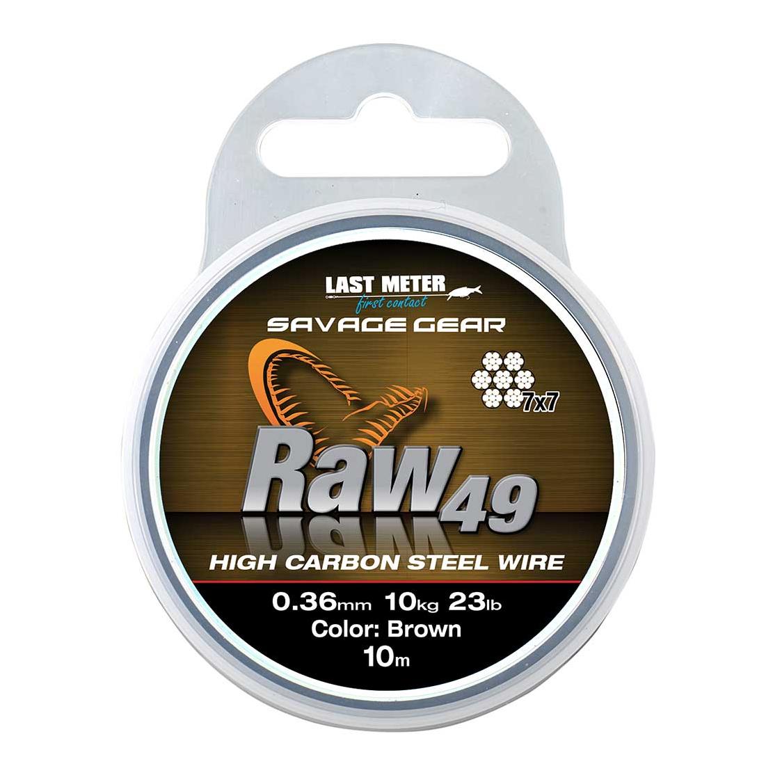 Raw49 High Carbon Steel Wire 10m - Stahlvorfach