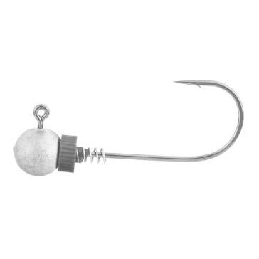 Musaga Hanibal Rund 3Stk.  - Jigkopf - Silber -