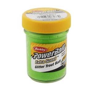 Image of Berkley Powerbait Glitter Trout Bait fluo green yellow - Forellenteig bei fischen.ch