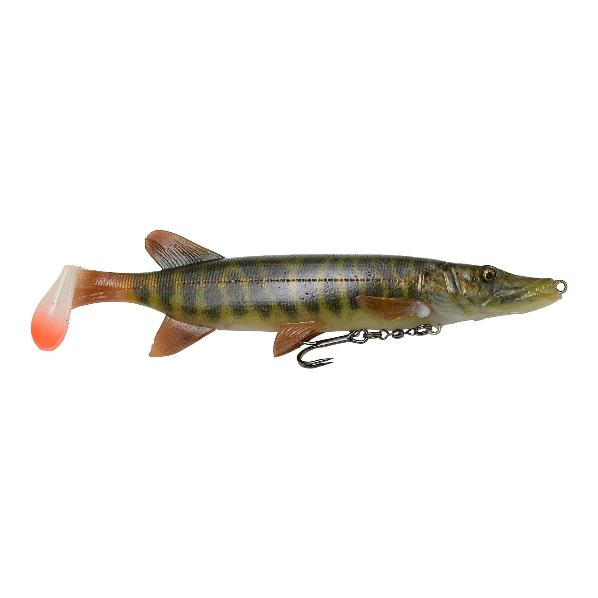 Image of Savage Gear 4D Pike Shad Striped Pike - Gummiköder bei fischen.ch