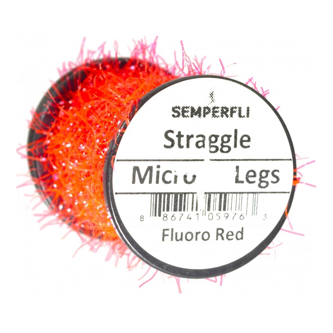 Image of Semperfli Straggle Micro Legs - Fl. Red - Chenille - Fluo Red - bei fischen.ch